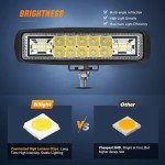 Nilight 6" LED Light Pods - 60W Combo