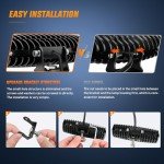 Nilight 6" LED Light Pods - 60W Combo