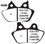 EBC Brakes Semi-Sintered V-Pads Brake Kit