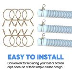 450Pcs Fuel Line Hose Clamps Kit for ATV