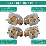 Yamaha ATV Front & Rear Brake Calipers with Pads
