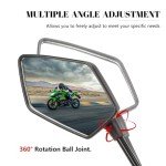 Universal 360° Adjustable ATV Rearview Mirrors