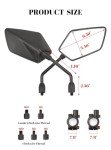 Universal 360° Adjustable ATV Rearview Mirrors