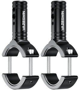 VAZESWIN 2PCS Aluminium Alloy Light Bar Mounts, Sturdy CNC Machined Fog Light Mounts for Motorcycle ATV UTV, Horizontal & Vertical Adjustable Tube Clamp Mounting Brackets for 1.38"-2.44" Roll Cage