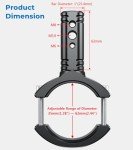 VAZESWIN 2PCS Aluminium Alloy Light Bar Mounts, Sturdy CNC Machined Fog Light Mounts for Motorcycle ATV UTV, Horizontal & Vertical Adjustable Tube Clamp Mounting Brackets for 1.38"-2.44" Roll Cage