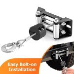 WeiSen 4-Way Winch Roller Fairlead for ATVs