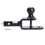 3-in-1 ATV Towing Hitch Ball Mount Adapter