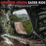 ATV Side View Mirrors for 7/8" Handlebars
