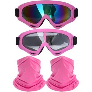 2-Pack ATV Goggles and Neck Gaiters Set