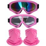 2-Pack ATV Goggles and Neck Gaiters Set