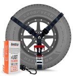 Heavy-Duty 3-Point Tire Ratchet Tie-Down Strap