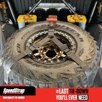 Heavy-Duty 3-Point Tire Ratchet Tie-Down Strap