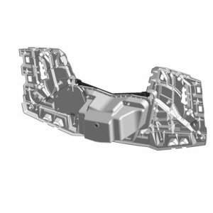 Polaris ATV Gloss Black Rear Rack, OEM Part