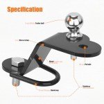 3-Way Hitch Adapter for ATV/UTV with Ball