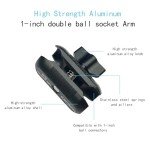 YIMINGYINUO Double Socket Arm for ATV Phone Mount