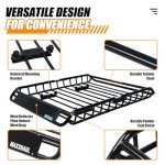 MaxxHaul Steel Roof Rack Cargo Carrier Basket