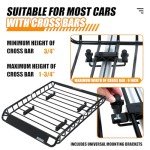 MaxxHaul Steel Roof Rack Cargo Carrier Basket