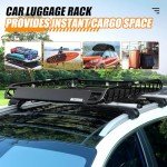 MaxxHaul Steel Roof Rack Cargo Carrier Basket