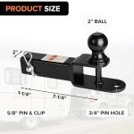 Donext ATV/UTV Trailer Hitch with 2" Ball