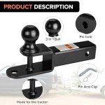 Donext ATV/UTV Trailer Hitch with 2" Ball