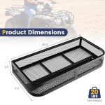 Universal ATV Front Cargo Basket with Mesh Design