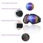 Adjustable Crossbody Goggles with Face Mask for ATV