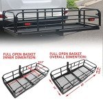 OKLEAD Heavy Duty Hitch Cargo Carrier 500 lbs