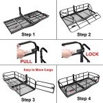 OKLEAD Heavy Duty Hitch Cargo Carrier 500 lbs