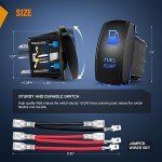 Nilight 5 Pin LED Rocker Switch for ATVs & More