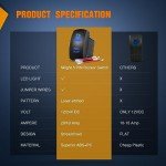 Nilight 5 Pin LED Rocker Switch for ATVs & More