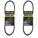 SOAJEE 2-Pack CVT Drive Belts for GY6 ATVs