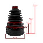 Universal Silicone CV Boot - 2 Pack