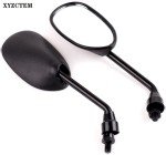 Black Retro Side Rearview Mirrors for ATVs & Bikes