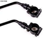 Black Retro Side Rearview Mirrors for ATVs & Bikes