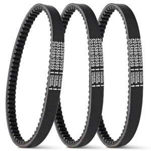 3-Pack Go Kart Drive Belts for Torque Converters