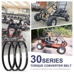 3-Pack Go Kart Drive Belts for Torque Converters