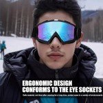 Immoono ATV Off-Road Riding Goggles with Neck Gaiter