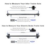 7k TK Trailer Axle for Utility/ATV/Cargo