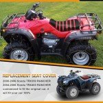 Heavy Duty Black ATV Seat Cover for Honda Rancher