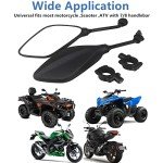360° ATV Rear View Mirror with Handlebar Mount