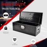 30" Black Aluminum Tool Box for ATV Storage