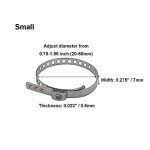 CV Boot Clamp Kit - Stainless Steel Universal Adjustable Axle Boot CV Joint Bands Drive Axle Shaft Joint Crimp Clamps 24Pcs(12pcs Large+ 12pcs Small)