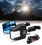 Xprite UTV Side View Mirrors with LED Lights