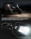 Xprite UTV Side View Mirrors with LED Lights