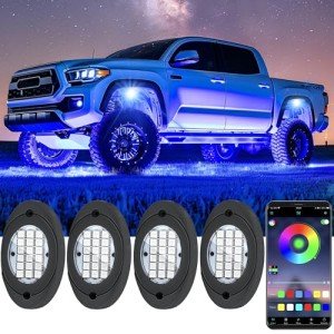 RGB LED Rock Lights with APP Control & Music Mode