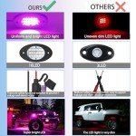 RGB LED Rock Lights with APP Control & Music Mode