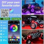 RGB LED Rock Lights with APP Control & Music Mode