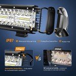 Nilight 20 Inch 420W LED Light Bar Combo