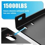 Universal Heavy-Duty Winch Hitch Mount Plate