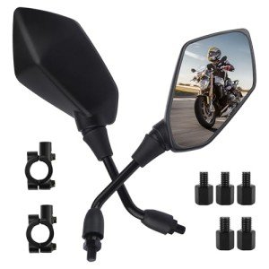 2PCS Adjustable 360° Motorcycle Side Mirrors